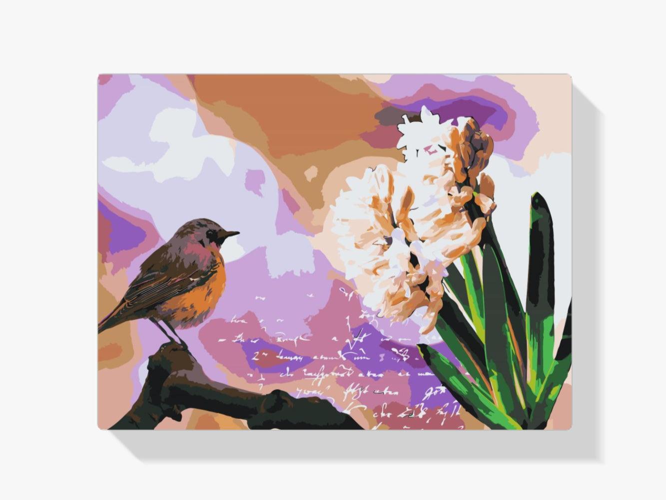 Diamantmaling - Hyacint og fugl - SEOS®