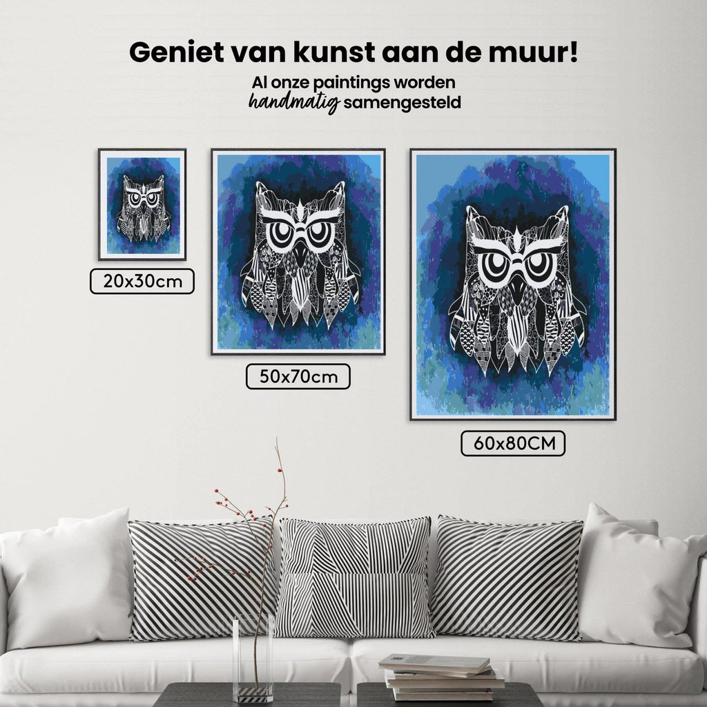 Diamantmaleri - Illustration af en ugle - SEOS®