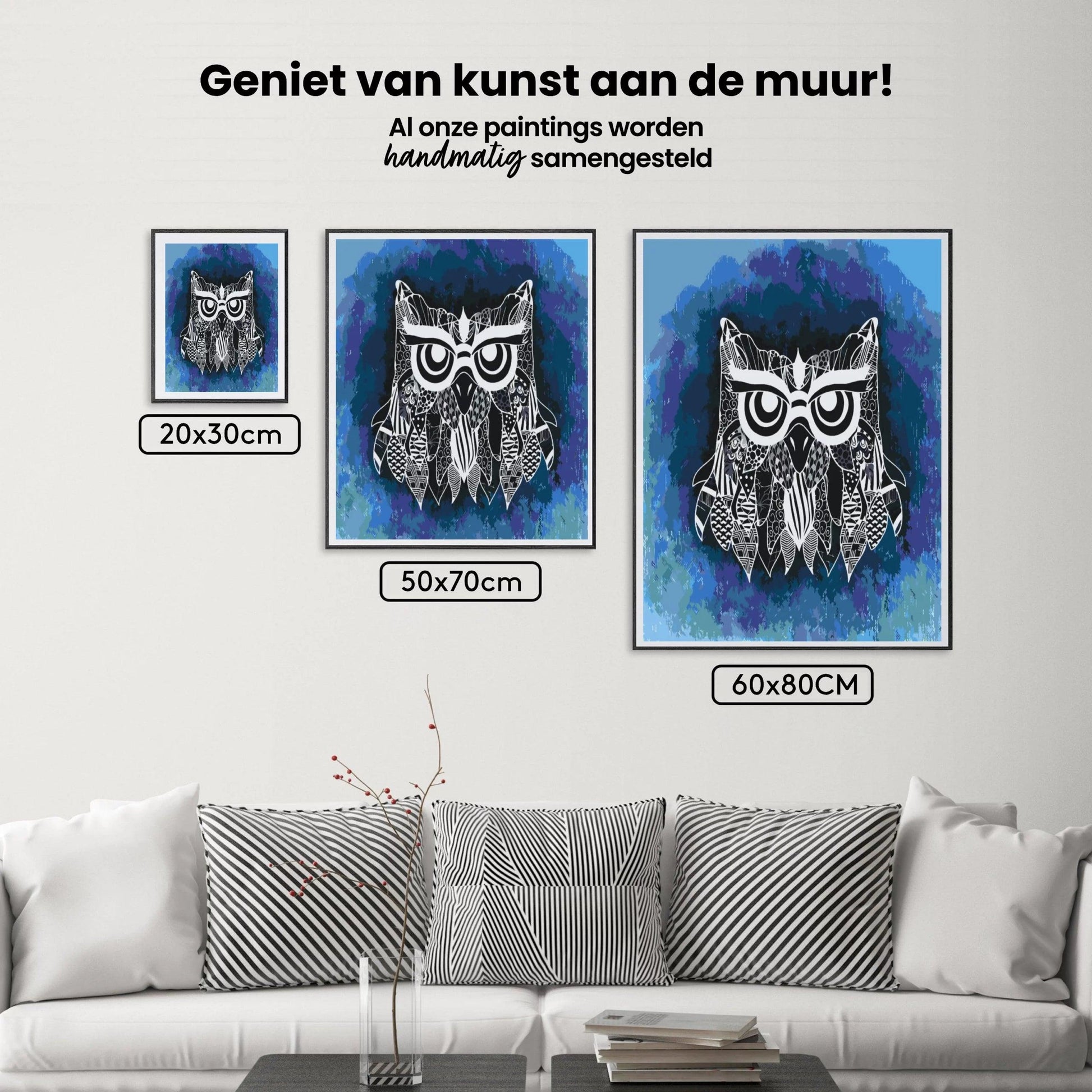 Diamantmaleri - Illustration af en ugle - SEOS®