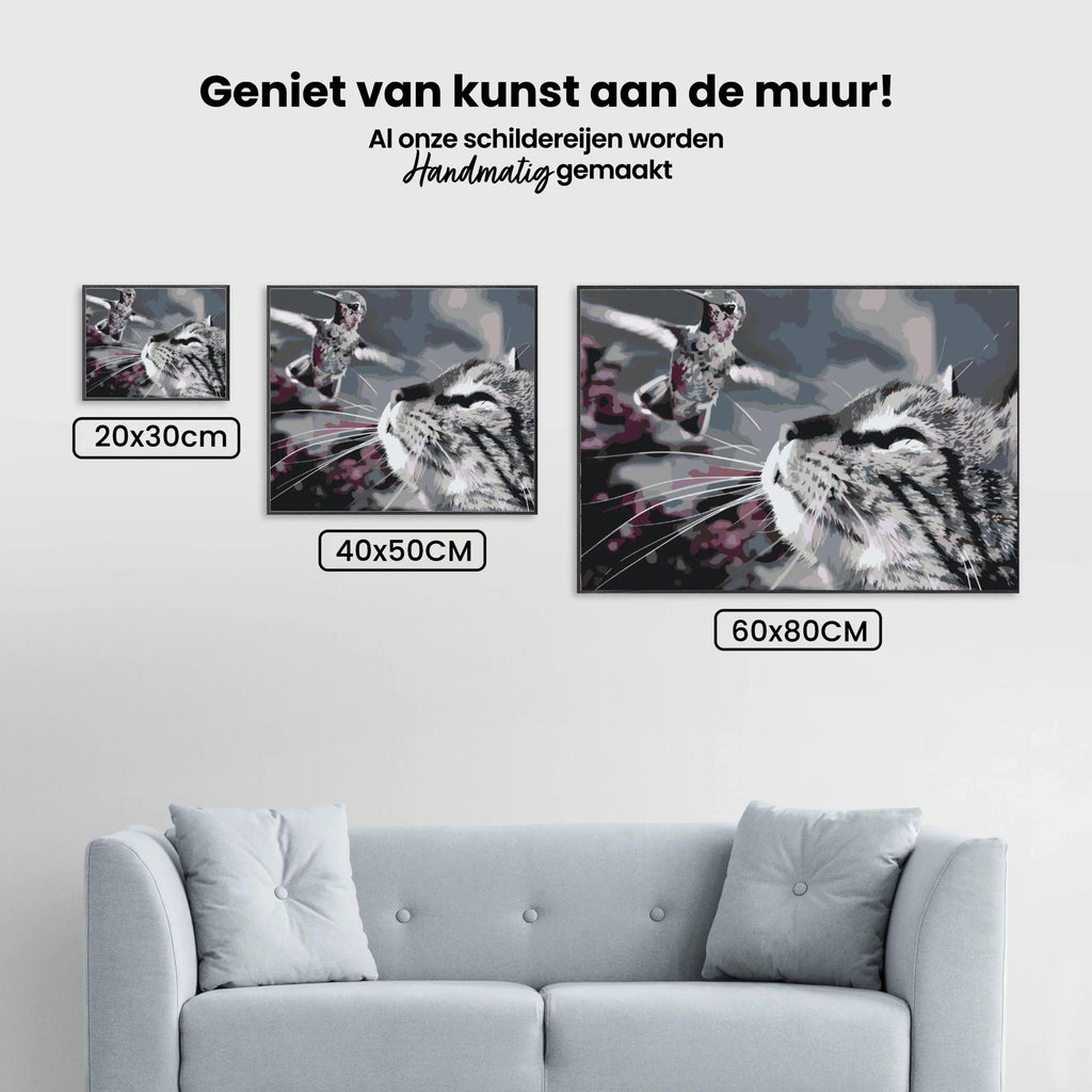Diamantmaling - Kat og Fugl - SEOS®