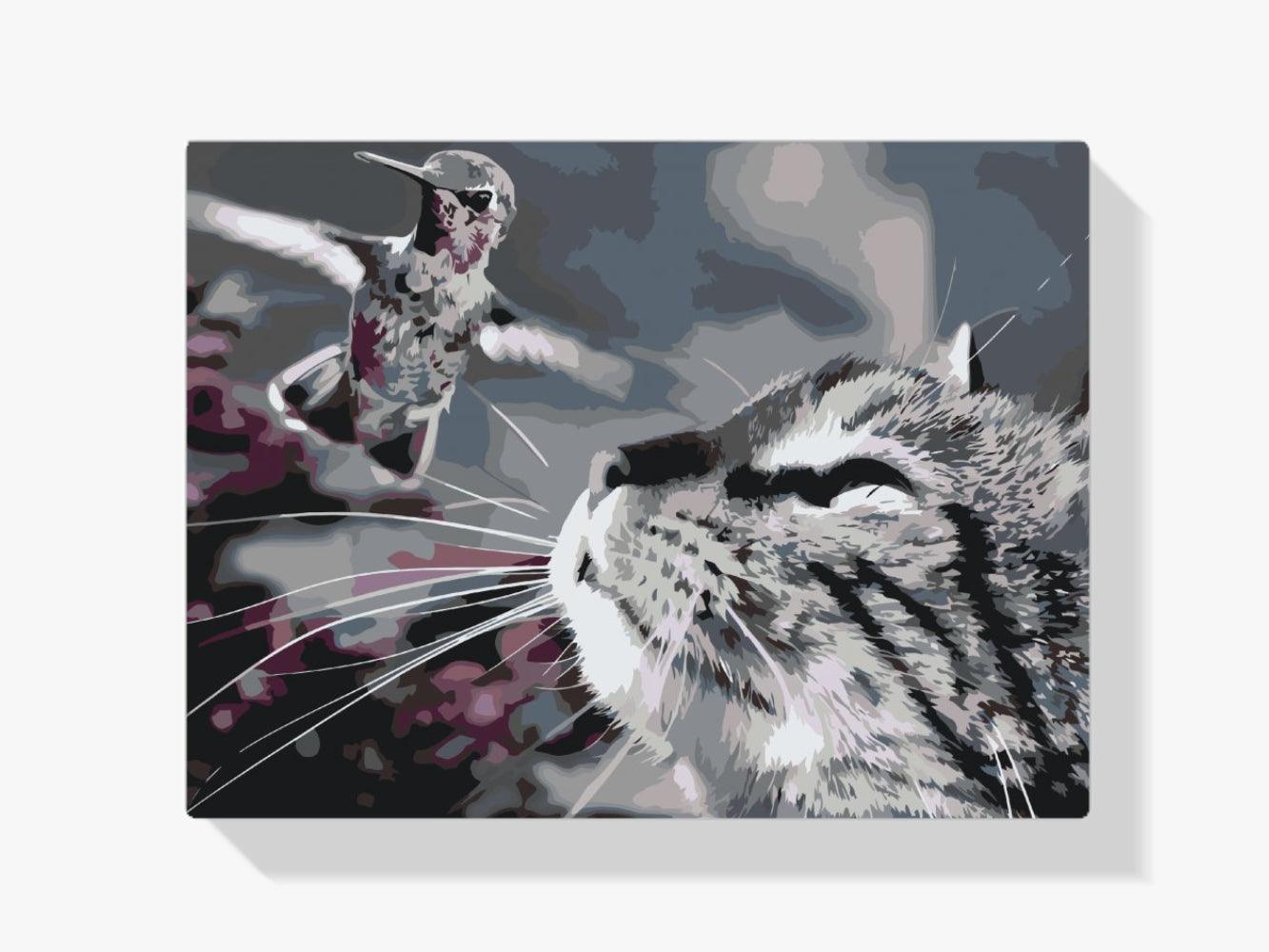 Diamantmaling - Kat og Fugl - SEOS®