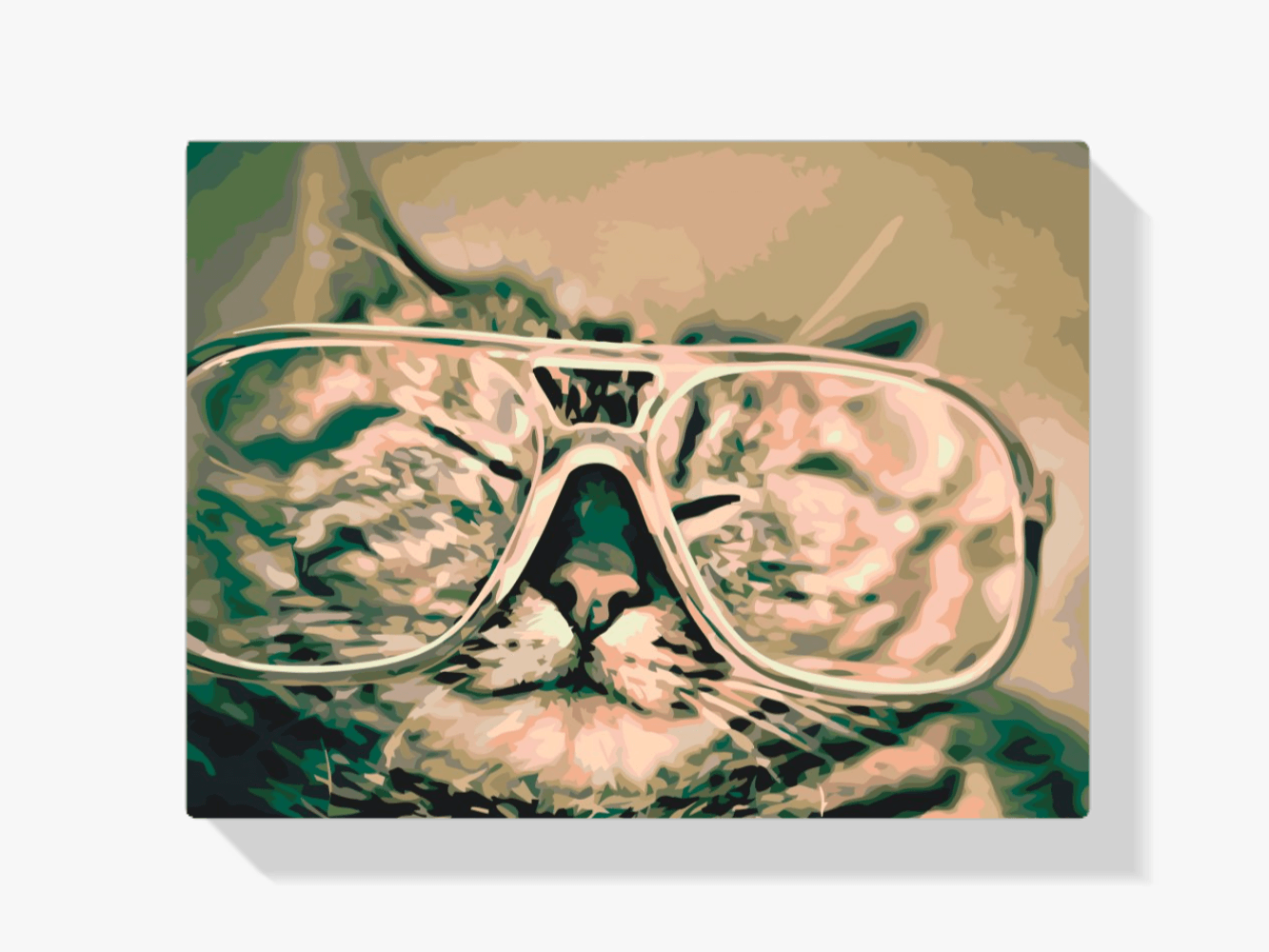 Diamantmaling - Kat med briller - SEOS®