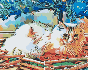 Diamantmaling - Kat under træet - SEOS®