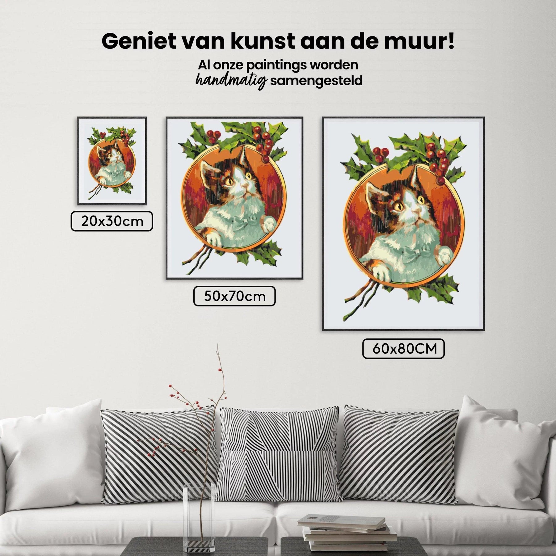 Diamantmaling - Kat under vinranken - SEOS®