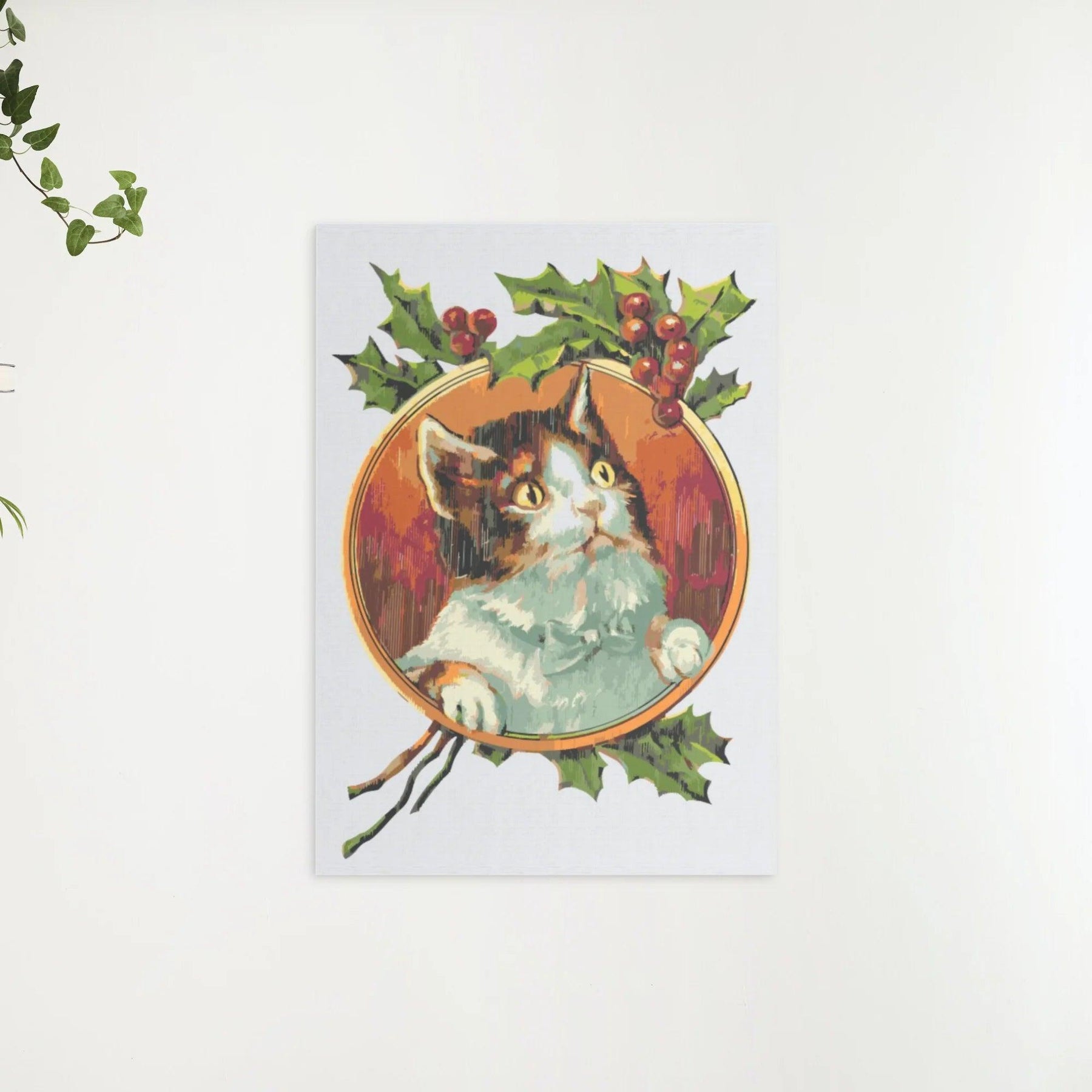 Diamantmaling - Kat under vinranken - SEOS®