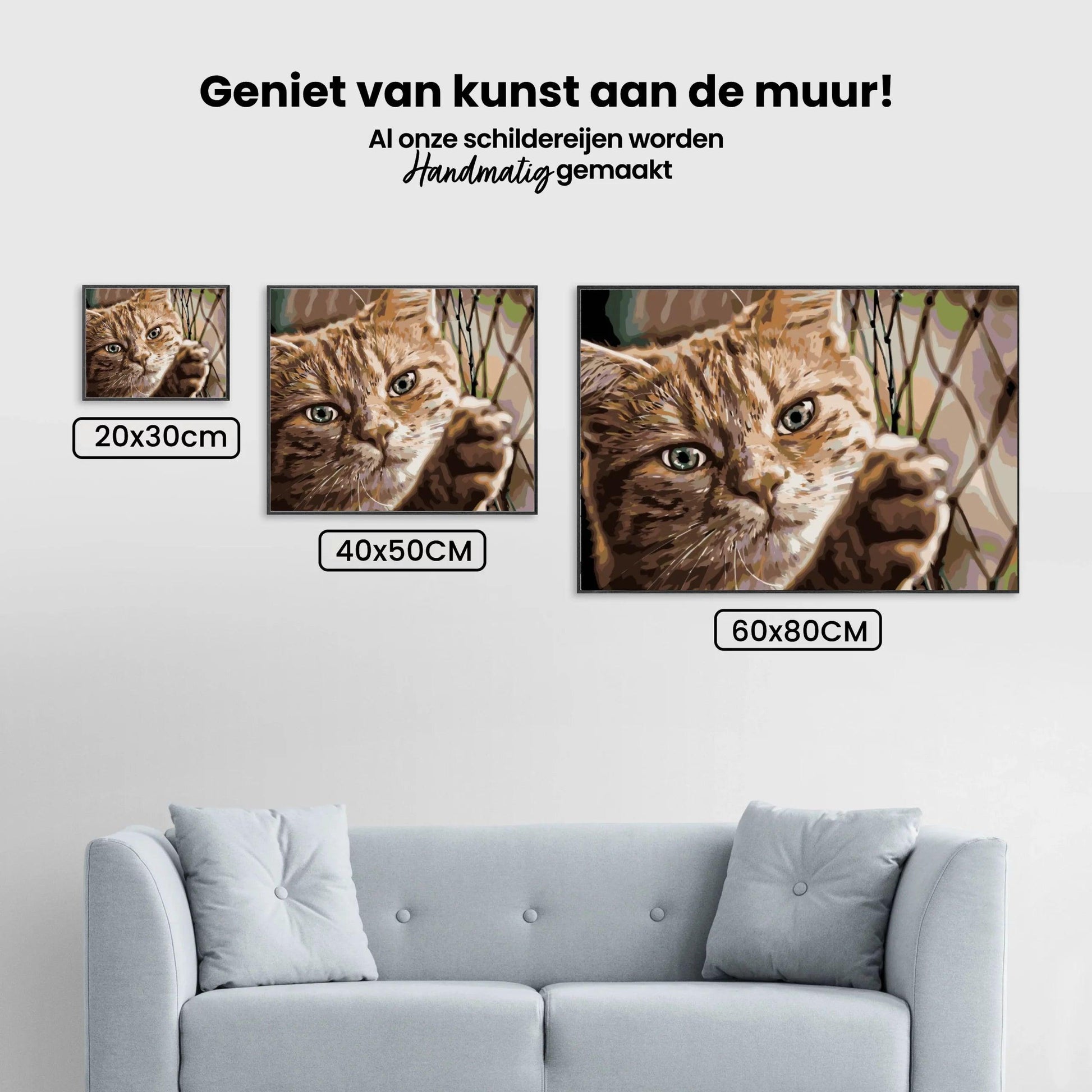 Diamantmaling - Kat på hegnet - SEOS®