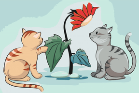 Diamantmaling - Katte og blomster - SEOS®