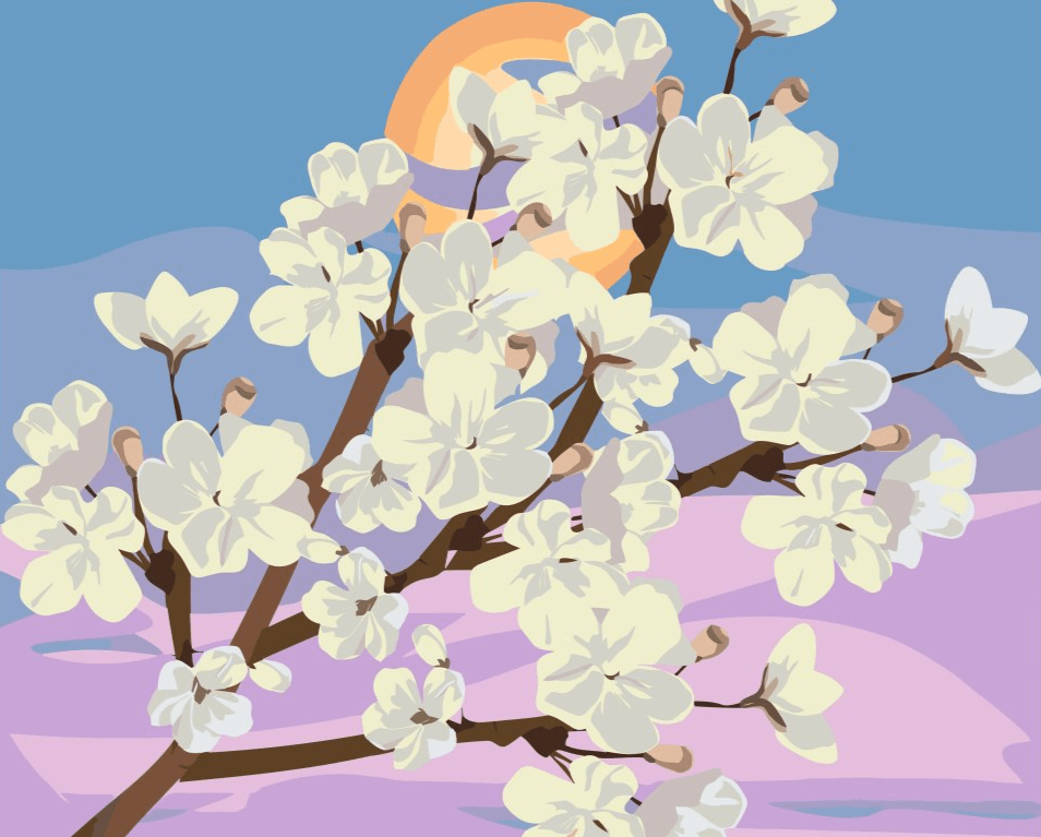 Diamantmaleri - Kirsebærblomster - SEOS Shop ®