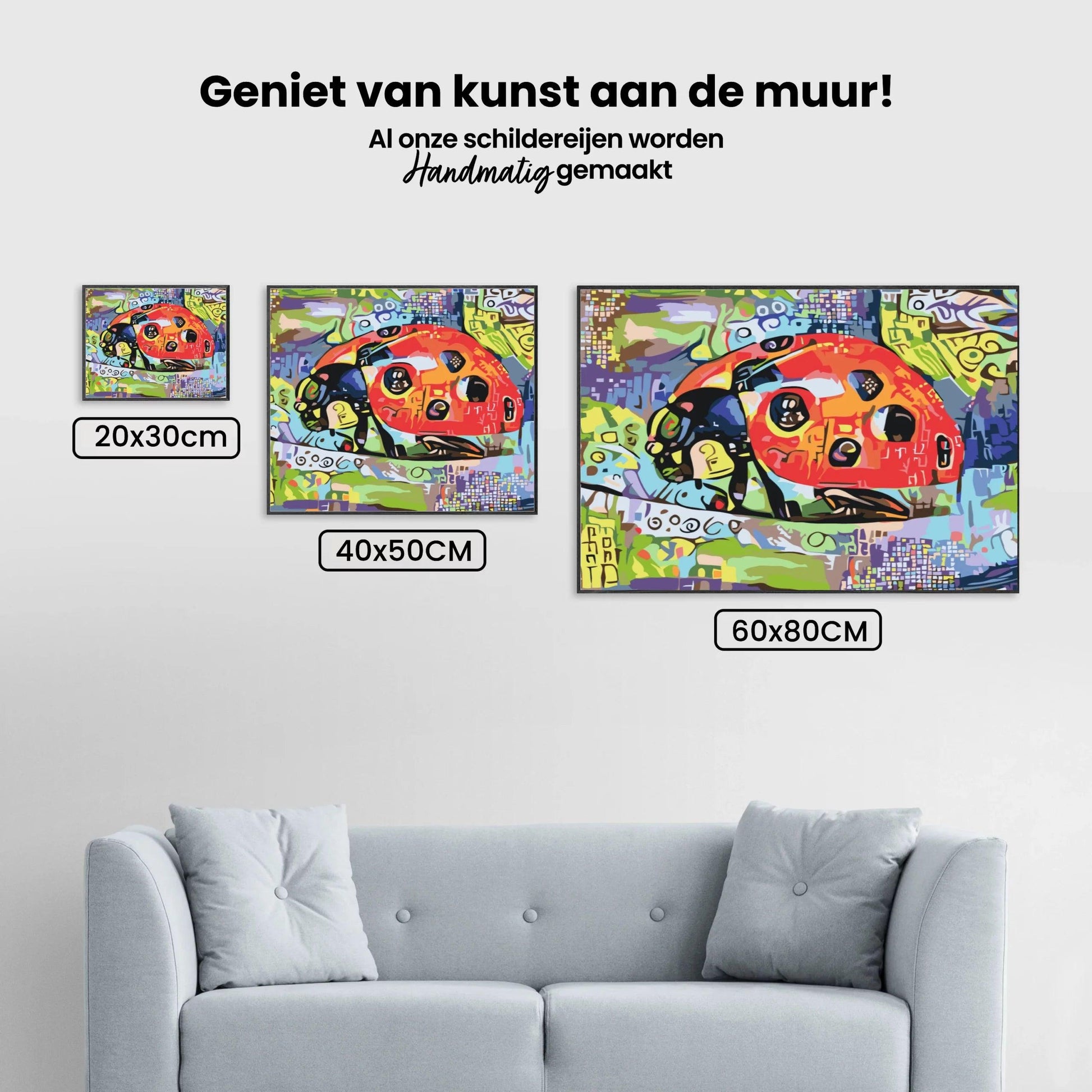 Diamantmaleri - Farverig mariehøne - SEOS®