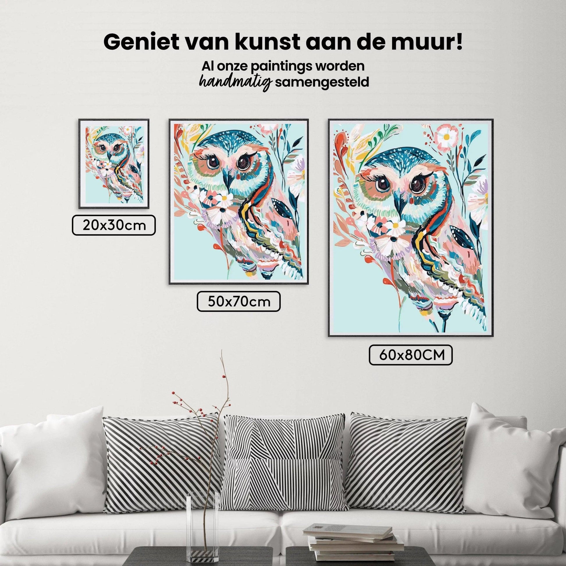 Diamantmaleri - Farverig ugle - SEOS®