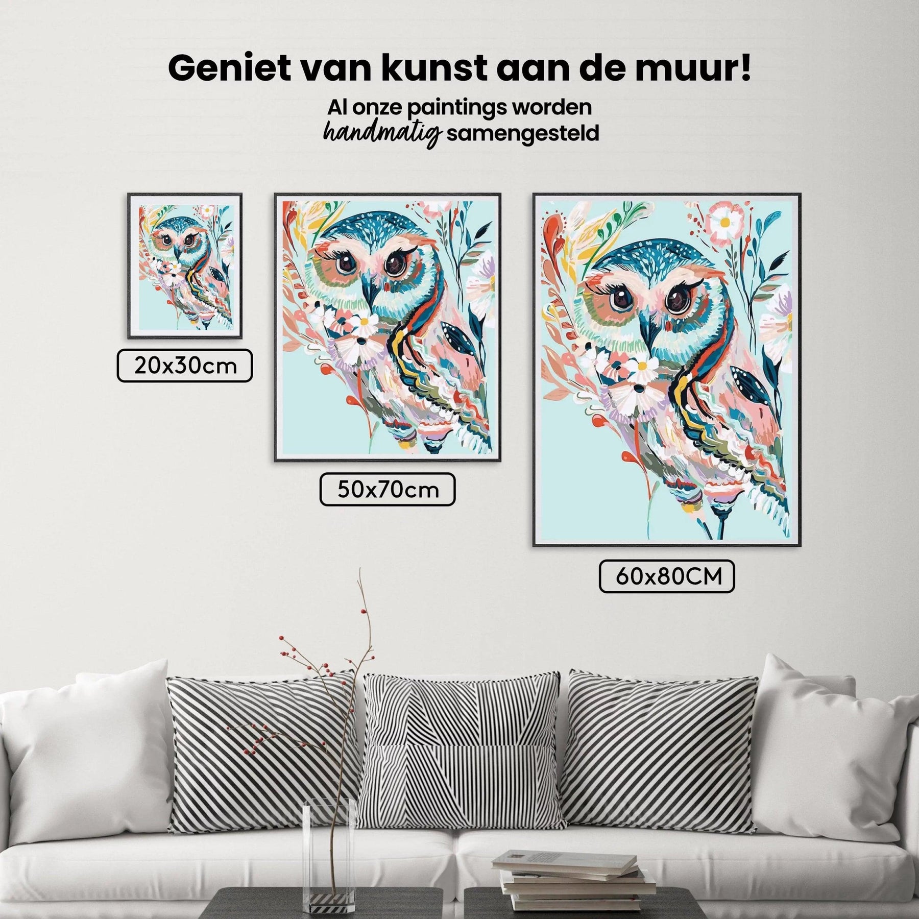Diamantmaleri - Farverig ugle - SEOS®