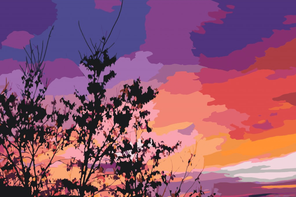 Diamantmaleri - Farverig himmel - SEOS Shop ®