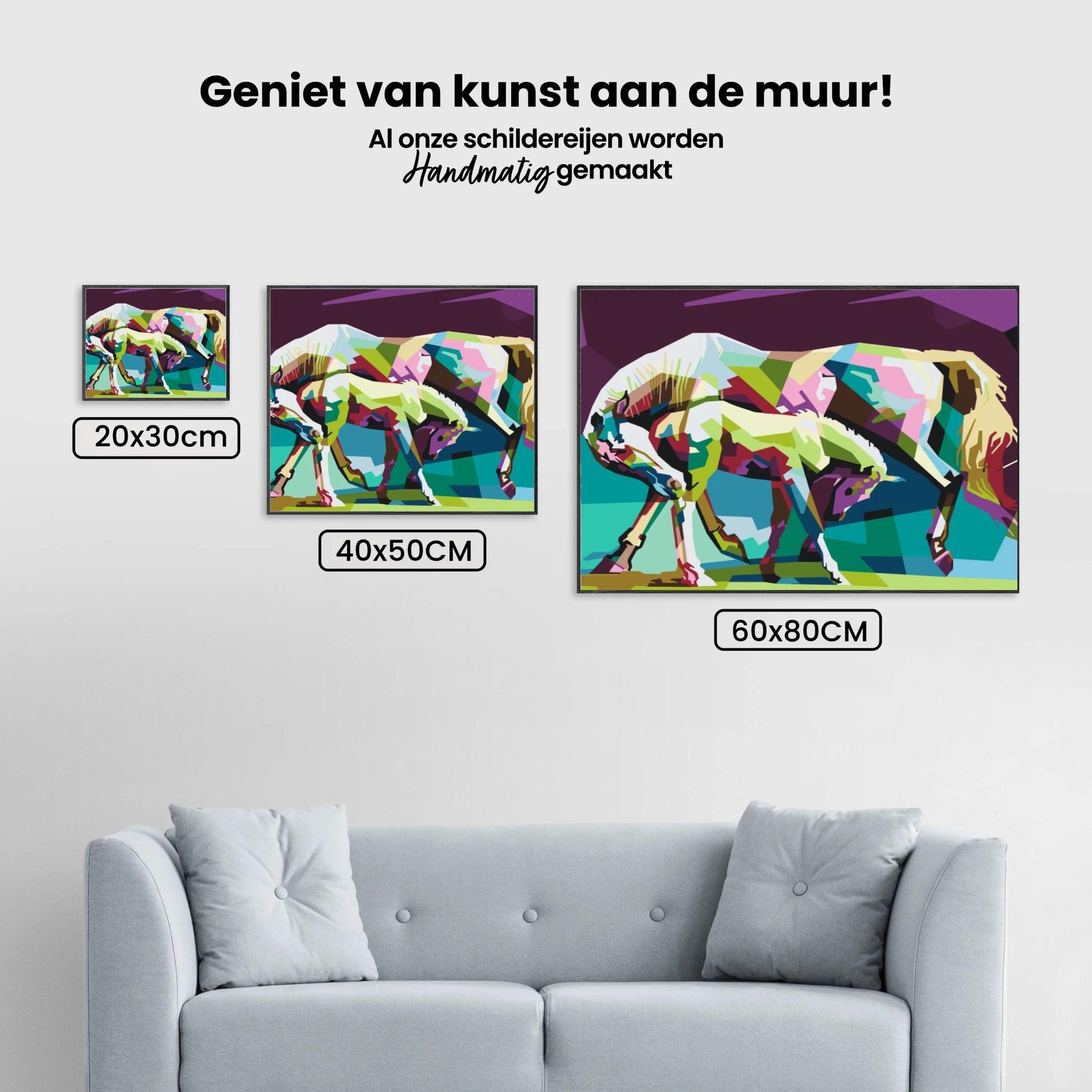 Diamantmaling - Farverige heste - SEOS®