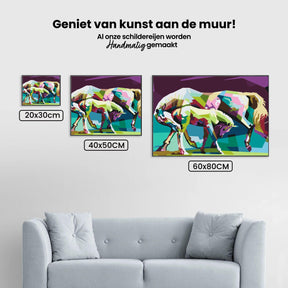 Diamantmaling - Farverige heste - SEOS®