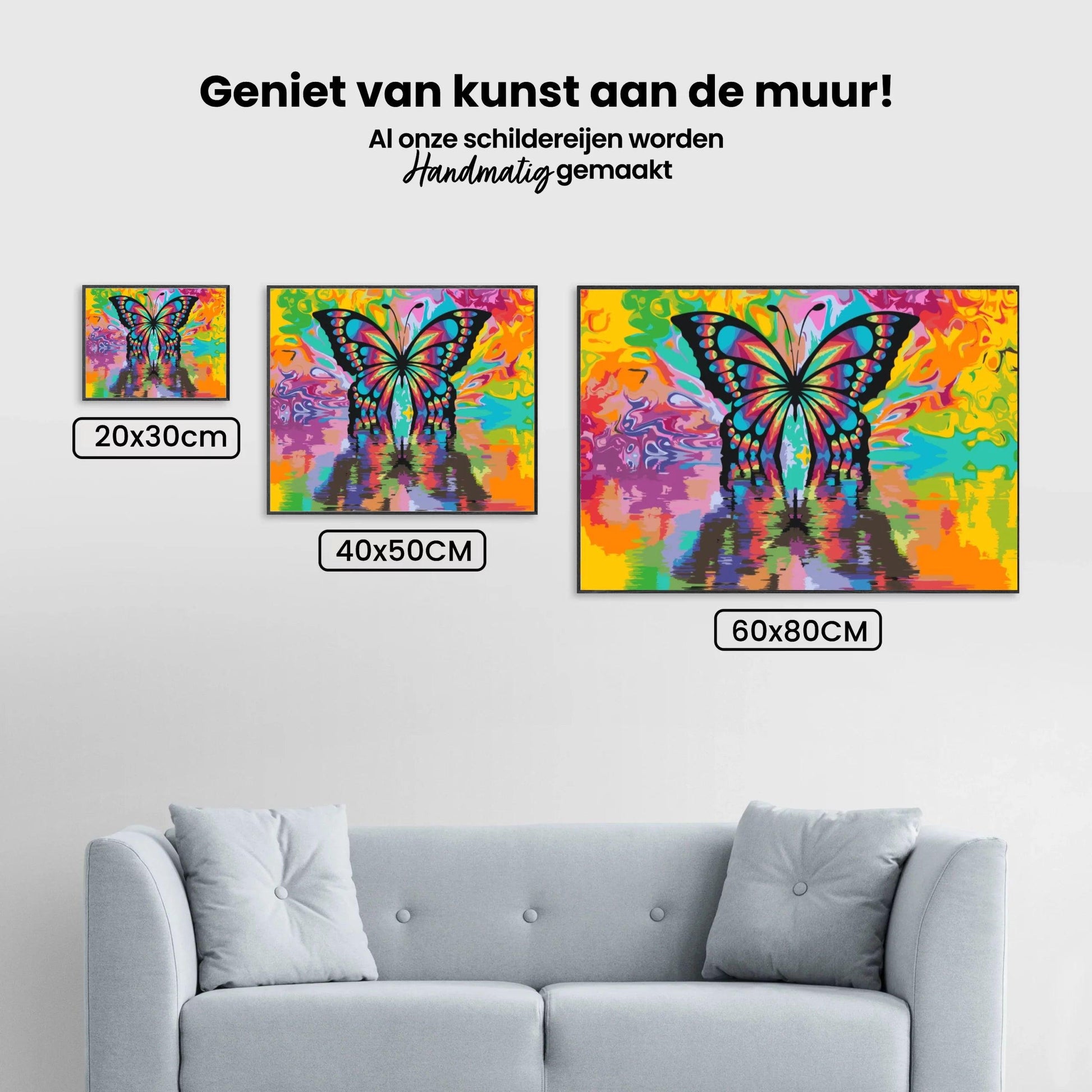 Diamantmaleri - Farverig sommerfugl - SEOS®