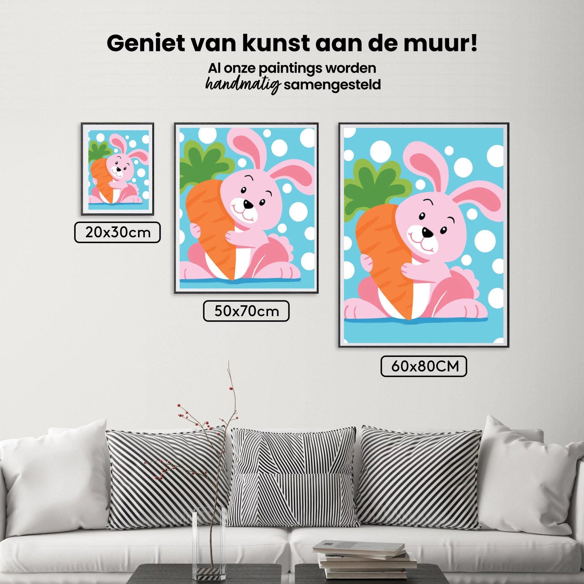 Diamantmaleri - Kanin med gulerod - SEOS®
