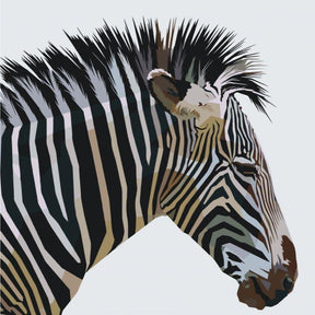 Diamantmaleri - Kubistisk Zebra - SEOS Shop ®