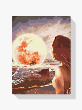 Diamantmaleri - Måne på havet - SEOS Shop ®