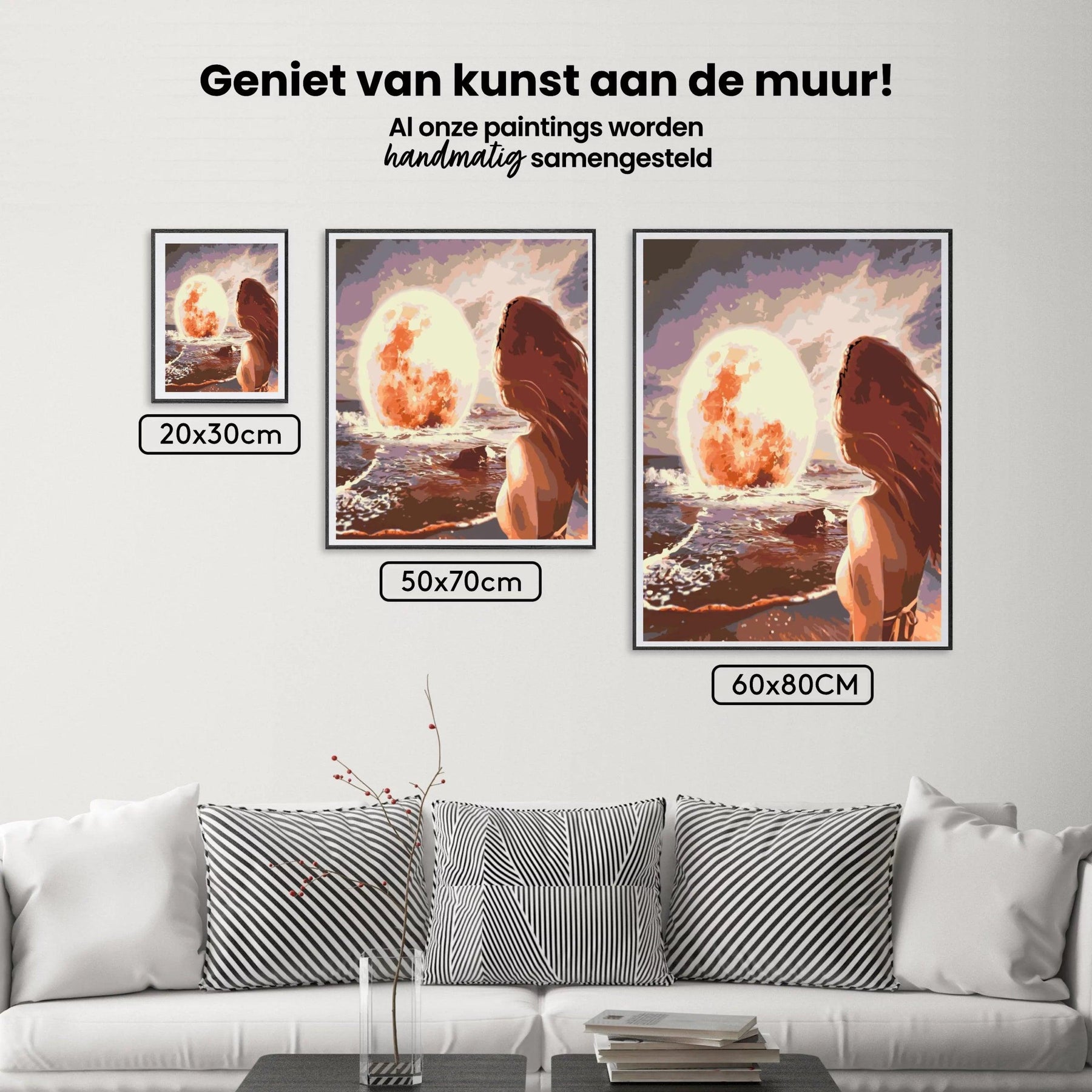 Diamantmaleri - Måne på havet - SEOS Shop ®