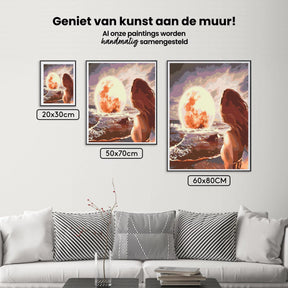 Diamantmaleri - Måne på havet - SEOS Shop ®