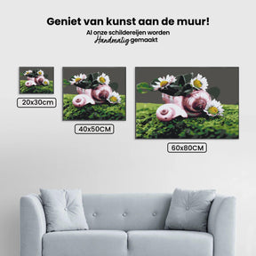 Diamantmaling - Tusindfryd i skallen - SEOS Shop ®