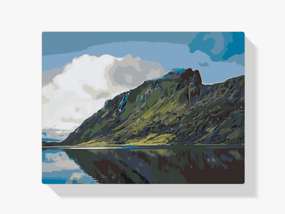Diamantmaleri - Sø i bjergene, Fjord - SEOS Shop ®