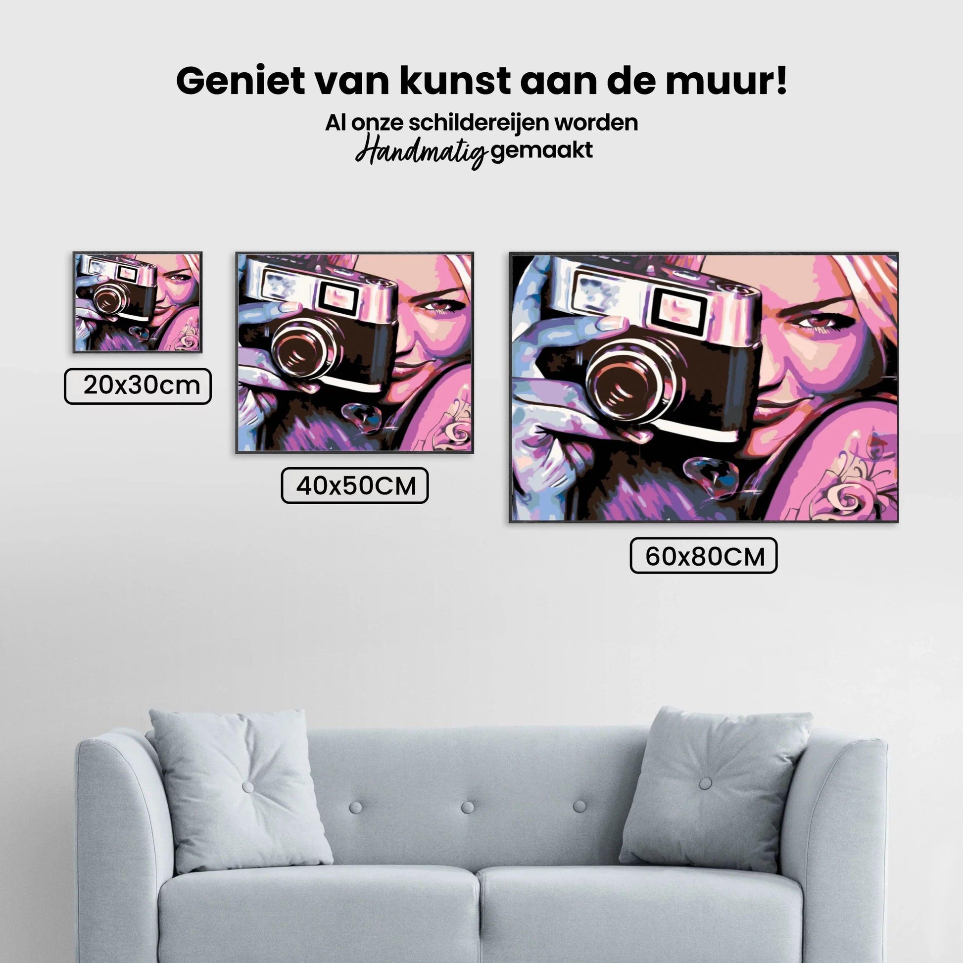 Diamantmaleri - Pige med kamera - SEOS Shop ®