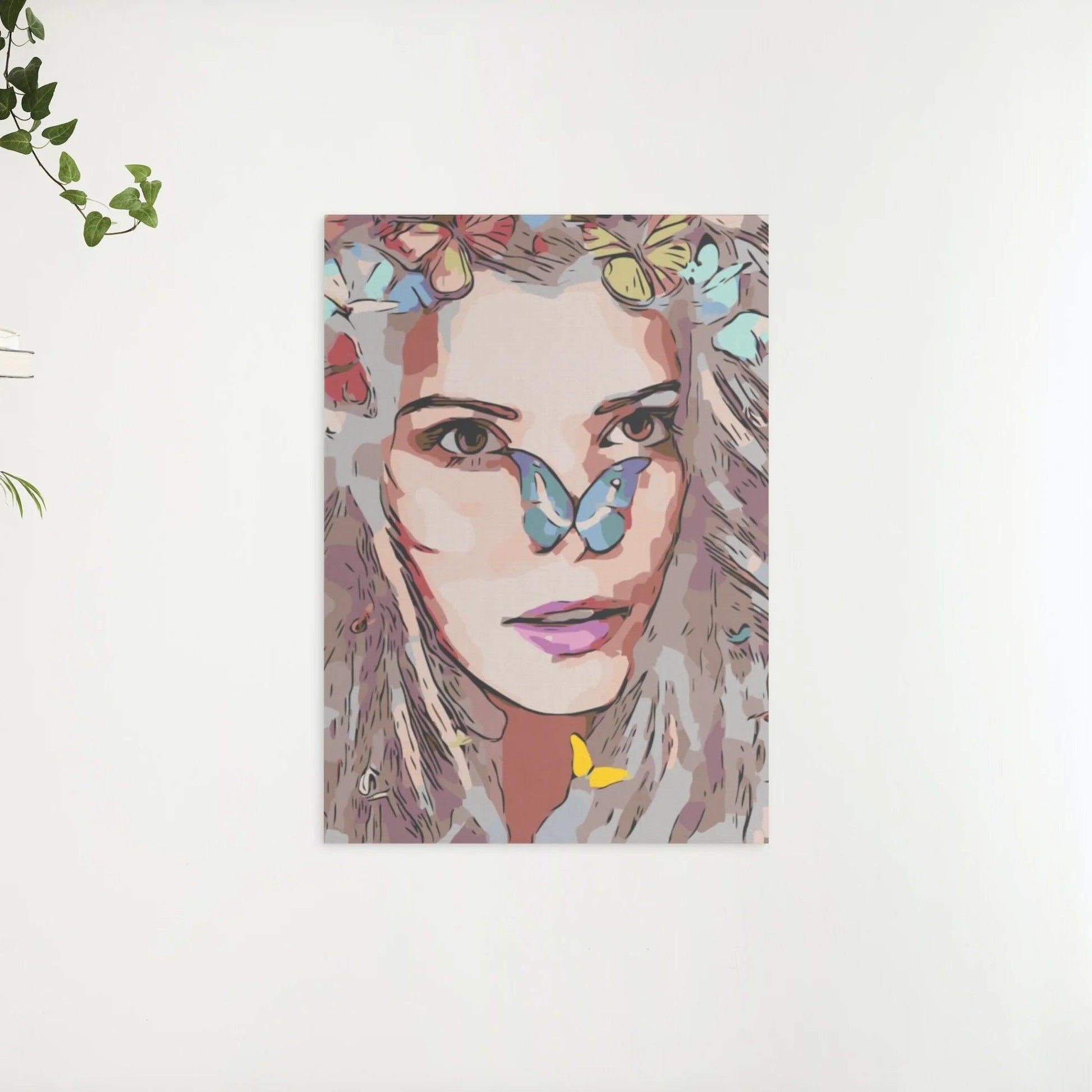 Diamantmaleri - Pige med sommerfugle - SEOS Shop ®