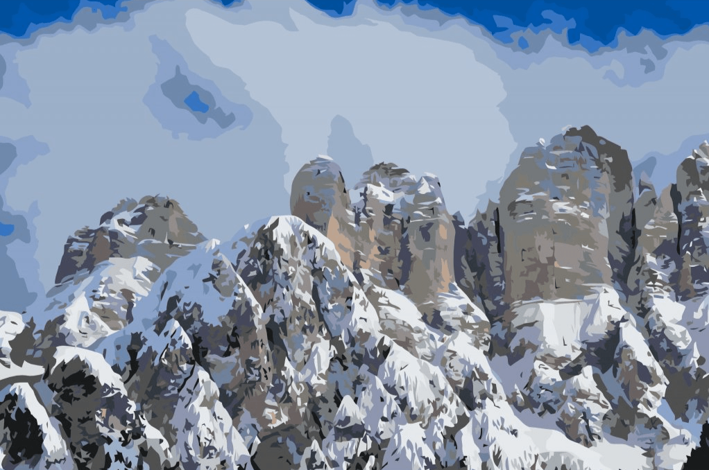 Diamantmaleri - Monte Civetta, Dolomity - SEOS Shop ®