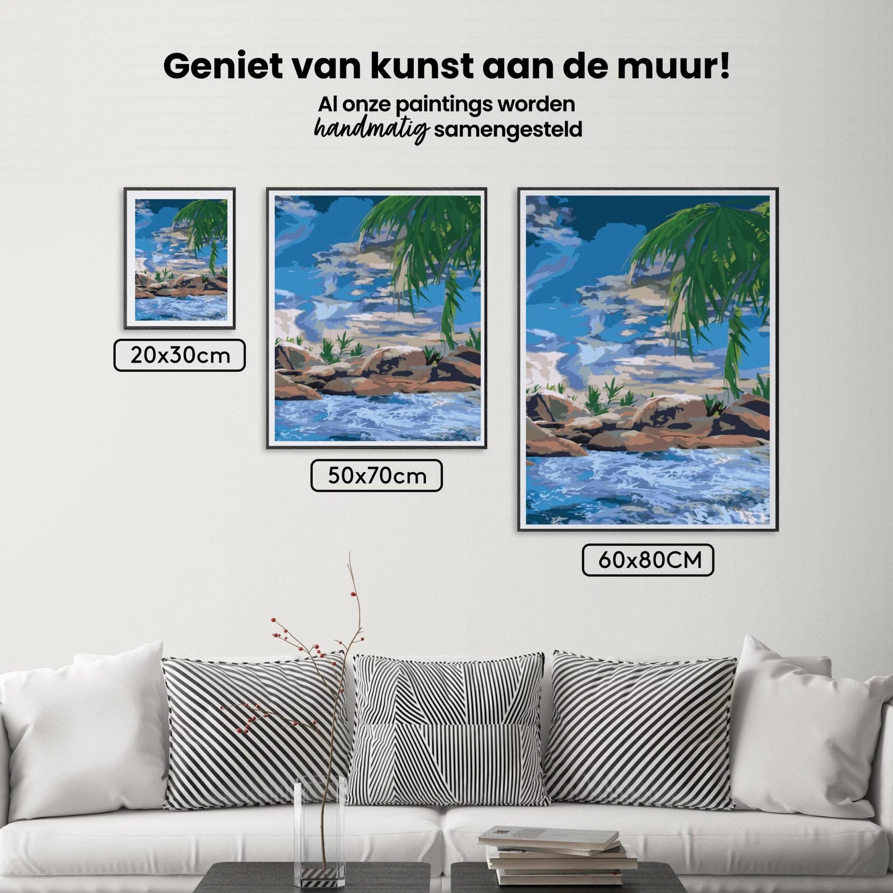 Diamantmaling - Hav og palme - SEOS Shop ®