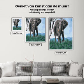 Diamantmaleri - Elefant i naturen - SEOS®