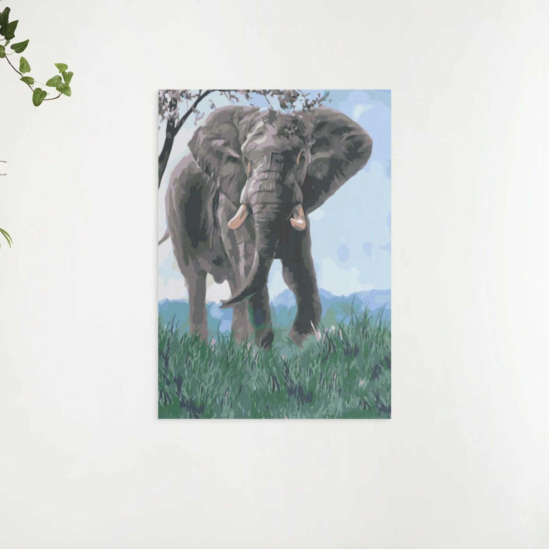 Diamantmaleri - Elefant i naturen - SEOS®