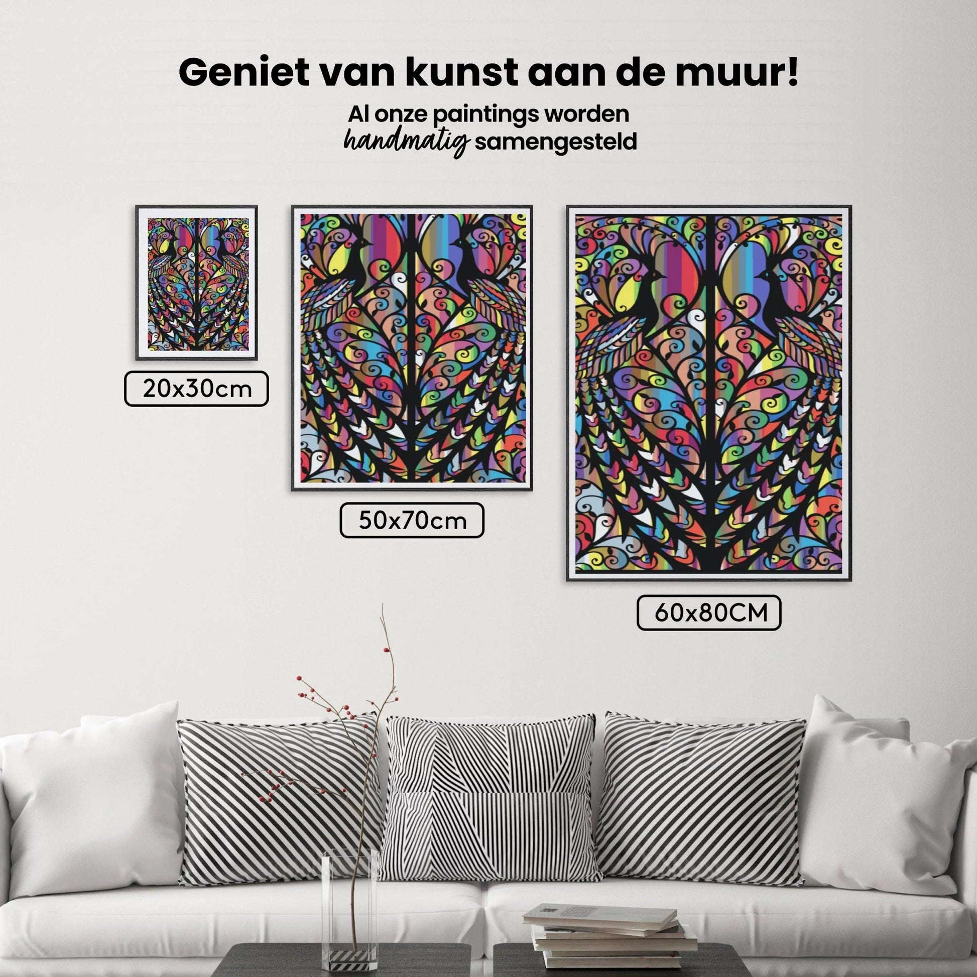 Diamantmaleri - Påfuglevindue - SEOS Shop ®