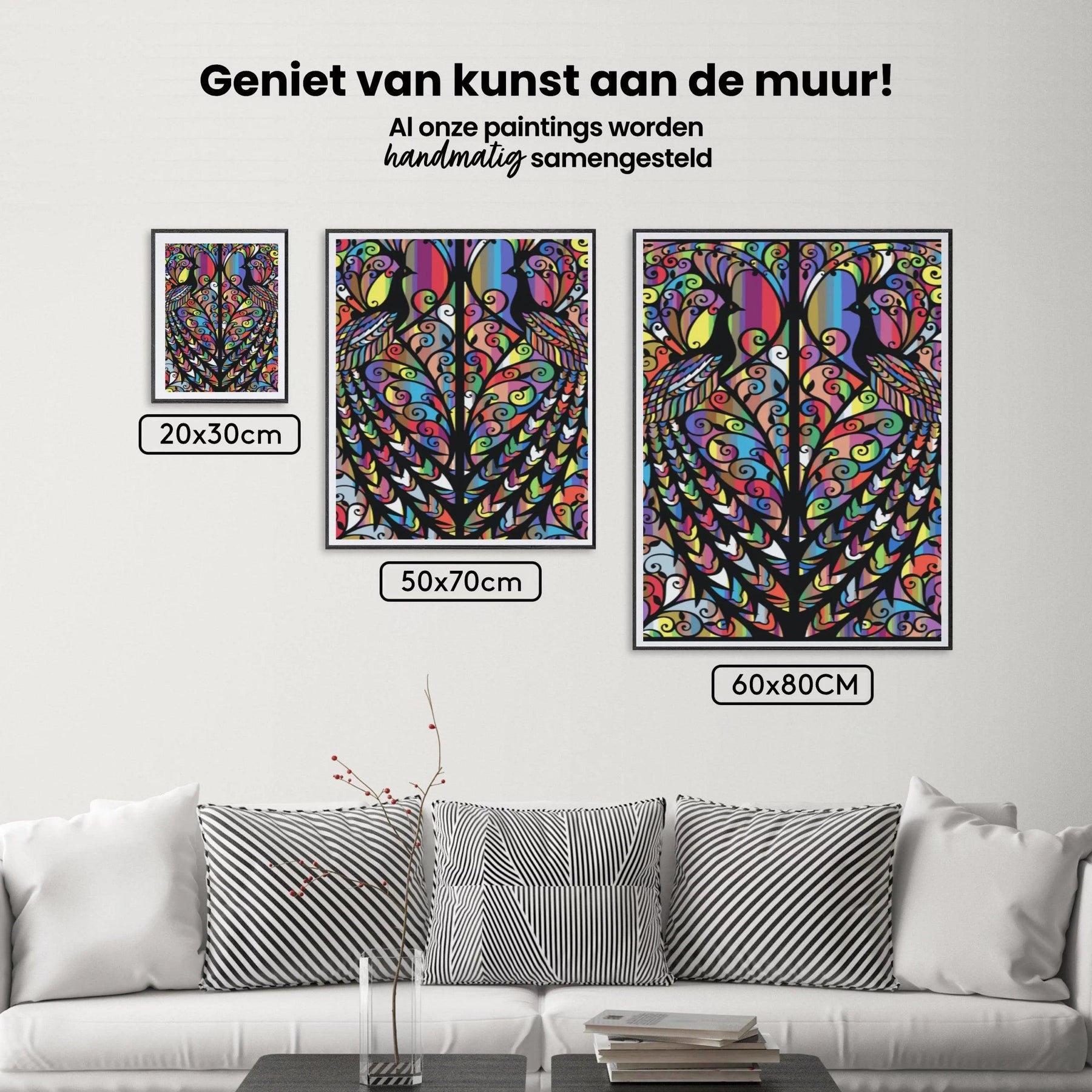 Diamantmaleri - Påfuglevindue - SEOS Shop ®