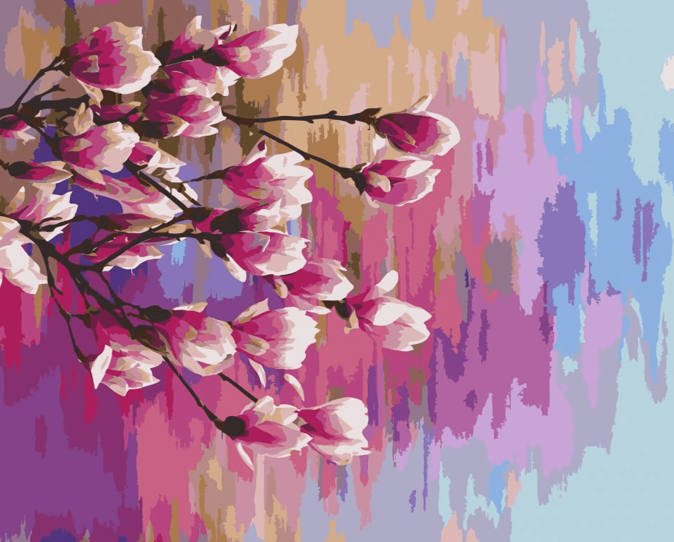 Diamantmaleri - Regnbue Magnolia - SEOS Shop ®