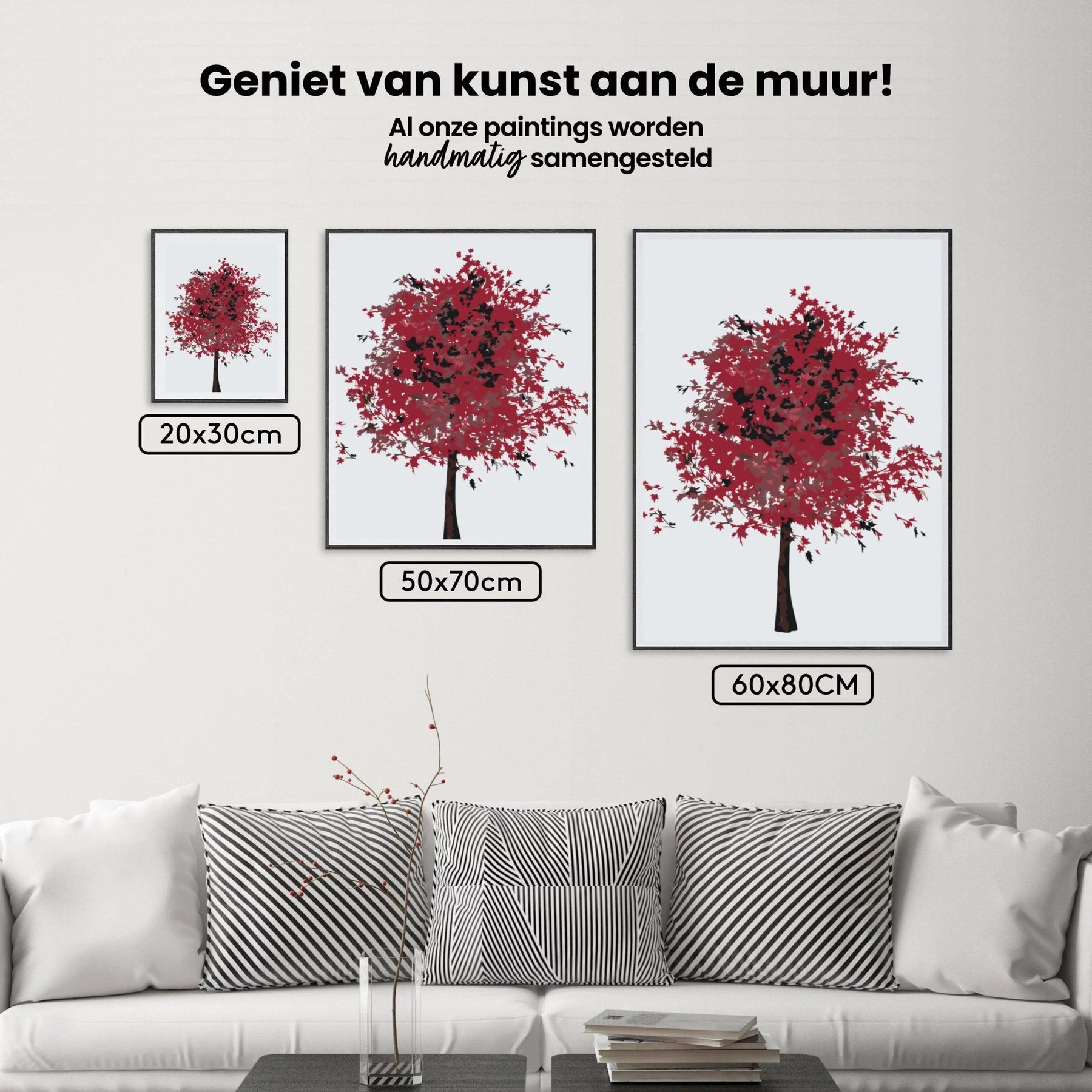 Diamantmaleri - Rødt træ - SEOS Shop ®