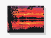 Diamantmaleri - Rød Solnedgang - SEOS Shop ®