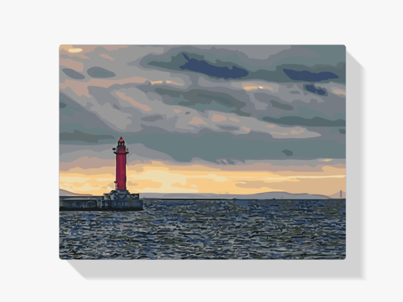 Diamantmaleri - Rødt fyrtårn - SEOS Shop ®