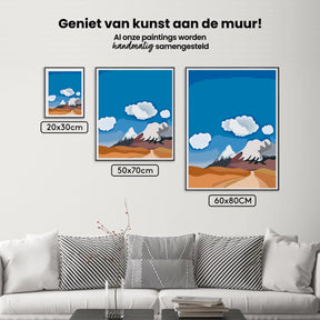 Diamantmaleri - Skitse af bjerge - SEOS Shop ®