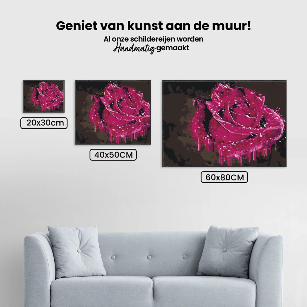 Diamantmaleri - Dekorativ rose - SEOS Shop ®