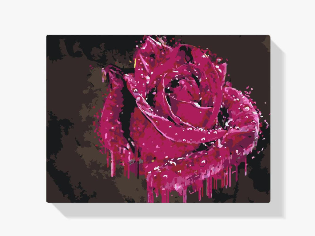 Diamantmaleri - Dekorativ rose - SEOS Shop ®