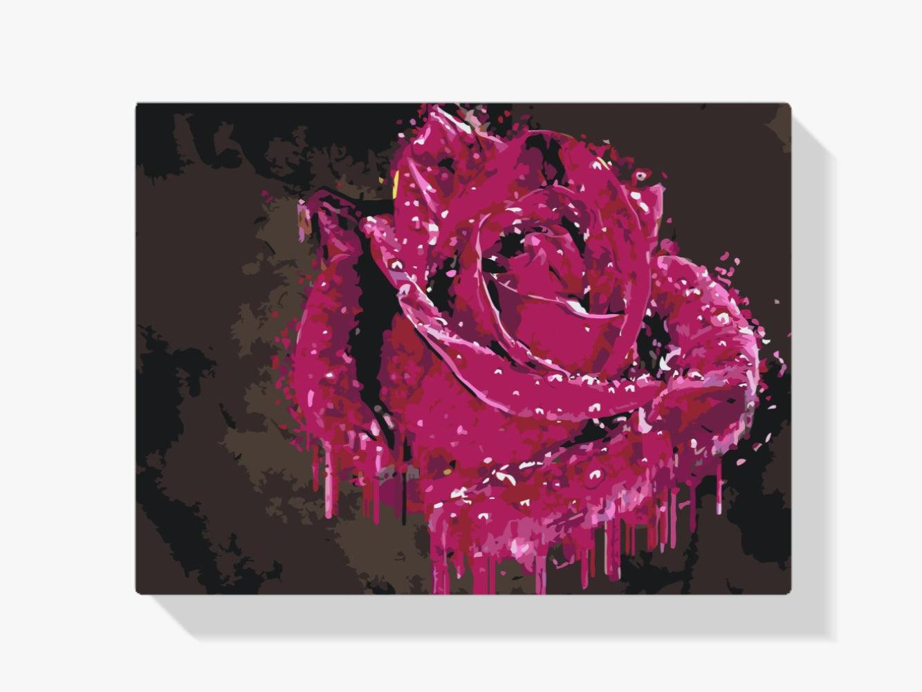 Diamantmaleri - Dekorativ rose - SEOS Shop ®