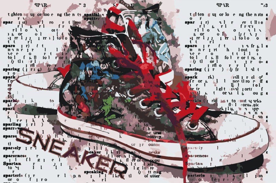 Diamantmaling - Sneakers Converse - SEOS Shop ®