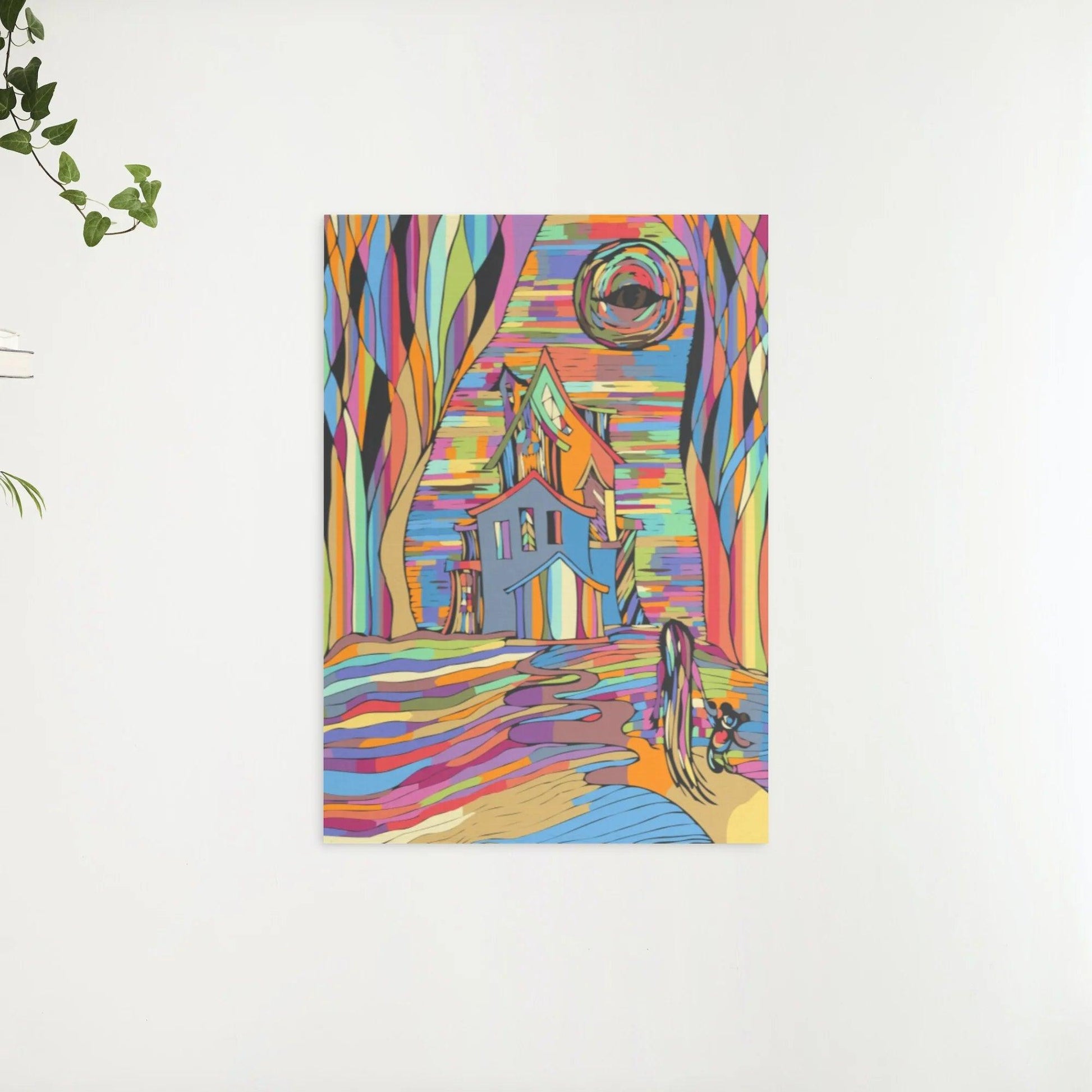 Diamantmaleri - Uhyggeligt farverigt hus - SEOS Shop ®