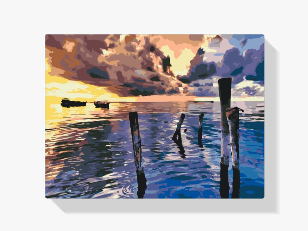 Diamantmaleri - Stormfuld solnedgang - SEOS Shop ®