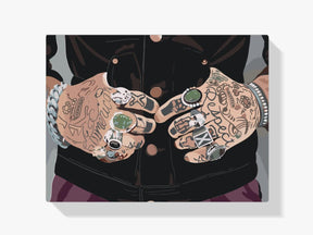 Diamantmaling - Tatoveringer på hænderne - SEOS Shop ®