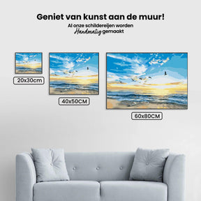 Diamantmaling - Fugle der flyver over havet - SEOS Shop ®