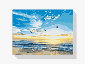 Diamantmaling - Fugle der flyver over havet - SEOS Shop ®