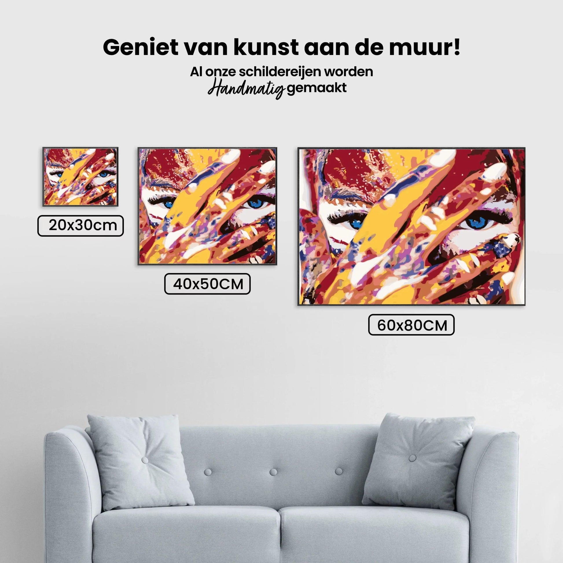 Diamantmaleri - Kvinde med blå øjne - SEOS Shop ®