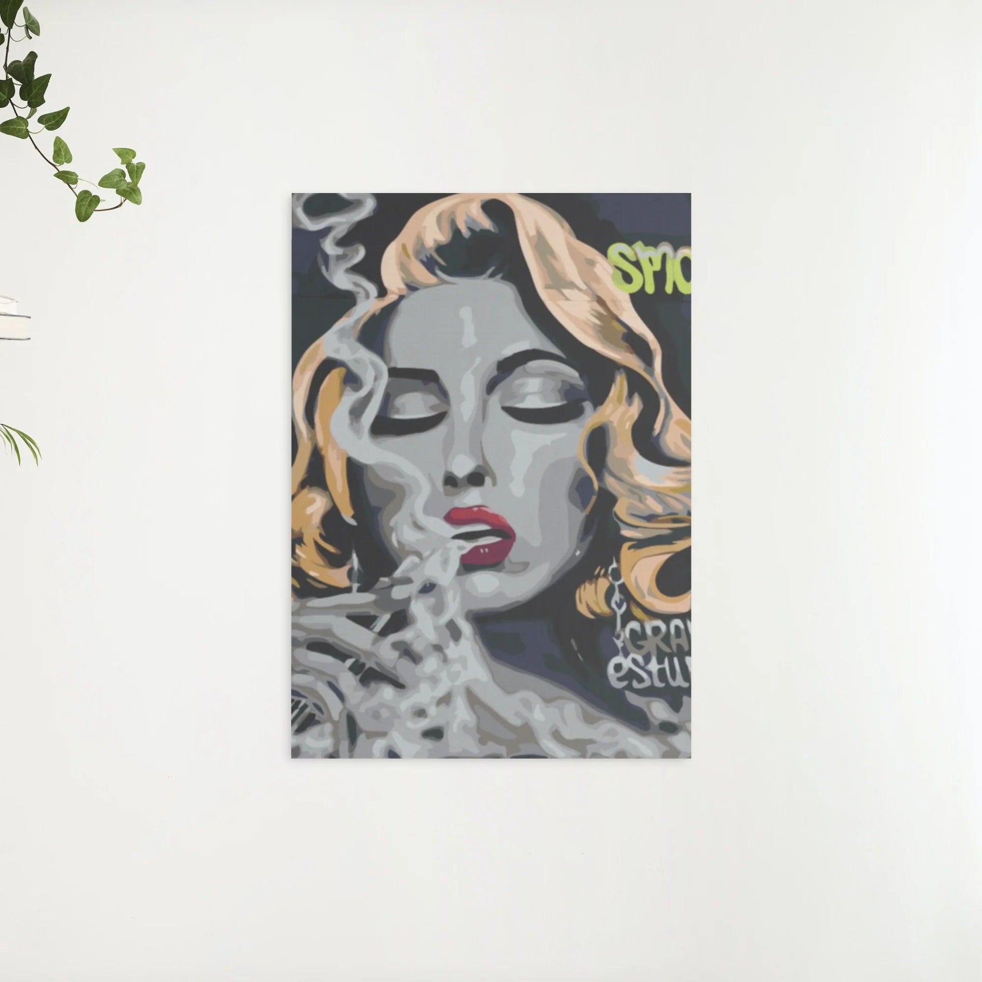 Diamantmaleri - Kvinde med en cigaret - SEOS Shop ®